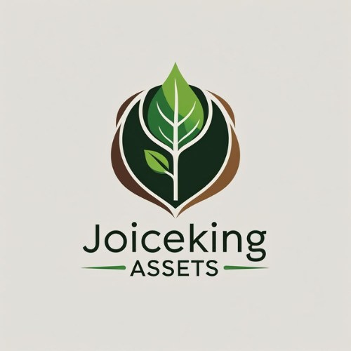 Joiceking Assets Logo with Leaf Icon